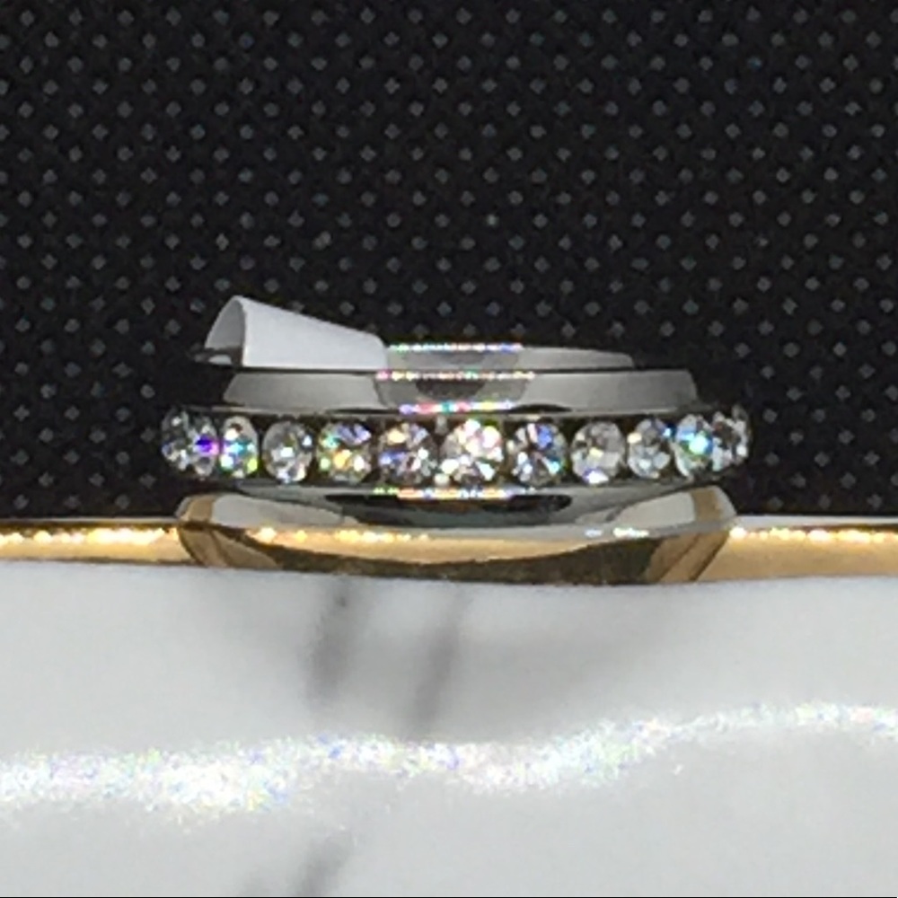 🌲 Stainless steel comfort band ring